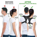 Portable Posture Corrector Belt Black Durable for Men Women